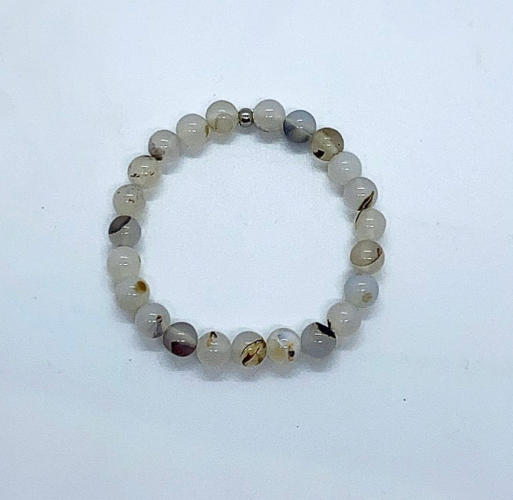 White Brown Agate